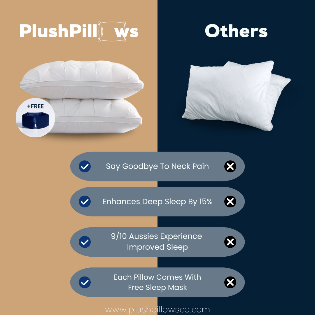 The PlushPillow + Free NightSilk Sleep Mask