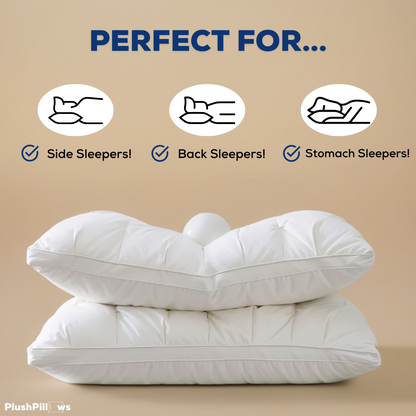 Hybrid Goose Down PlushPillow + Free NightSilk Sleep Mask