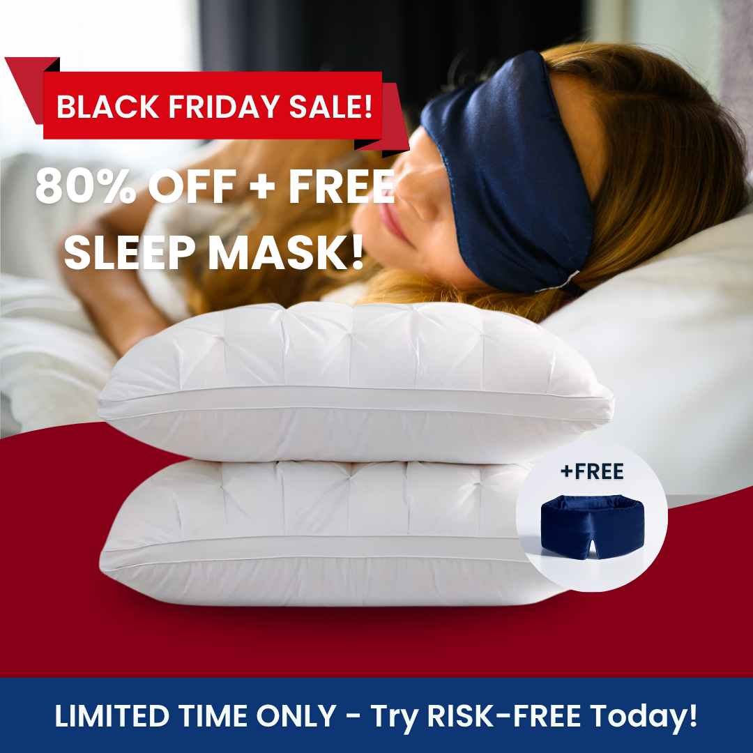 The PlushPillow + Free NightSilk Sleep Mask