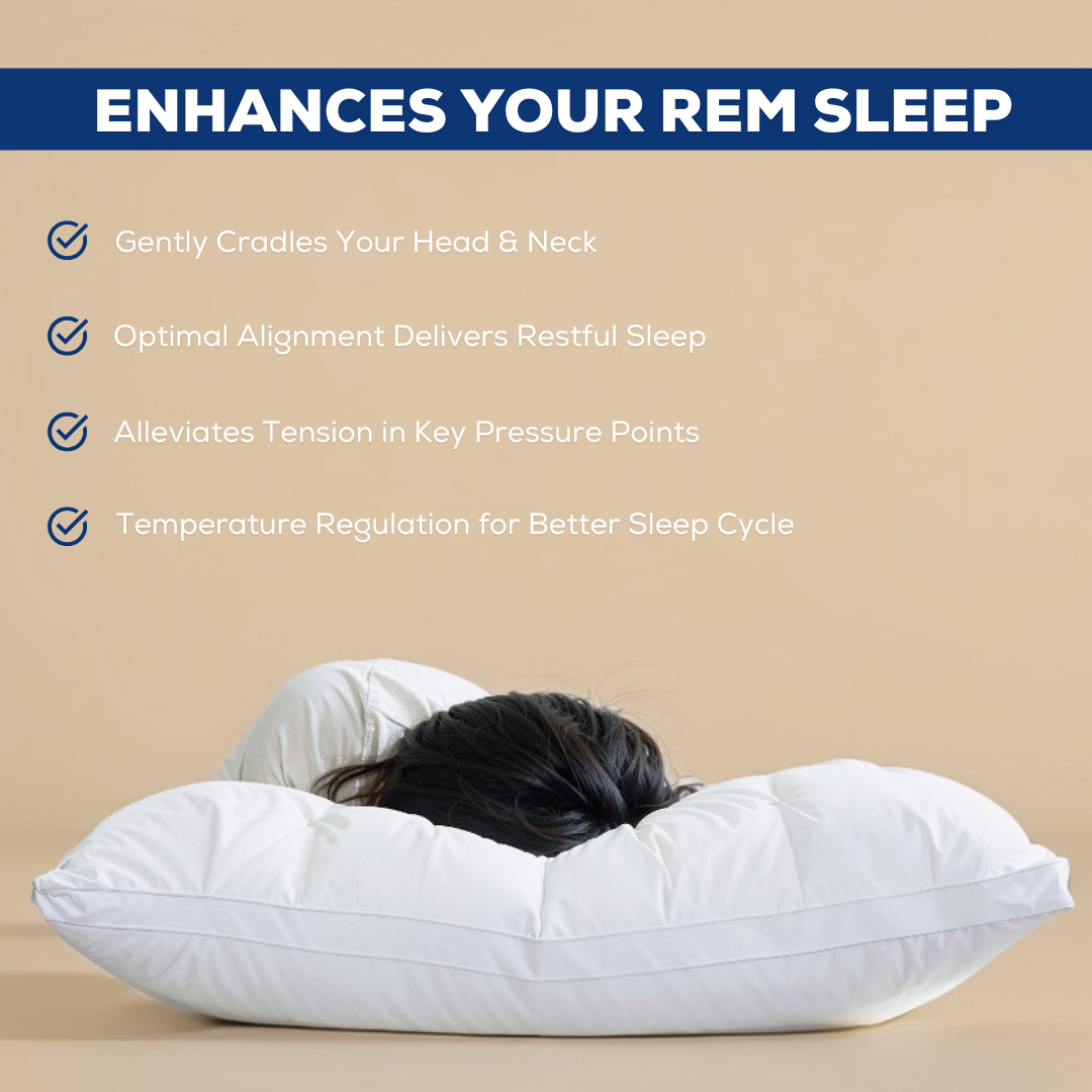 Hybrid Goose Down PlushPillow + Free NightSilk Sleep Mask